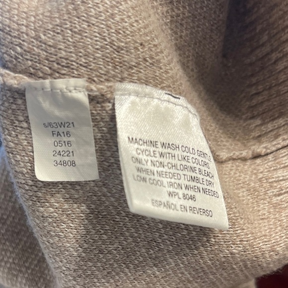 Tasso Elba Mens Knit Pullover Crewneck Sweater in Taupe Heather - Picture 7 of 7